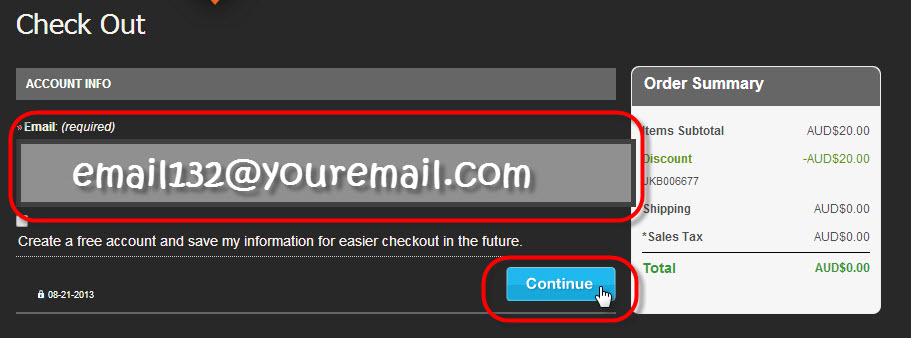 Provide your email address